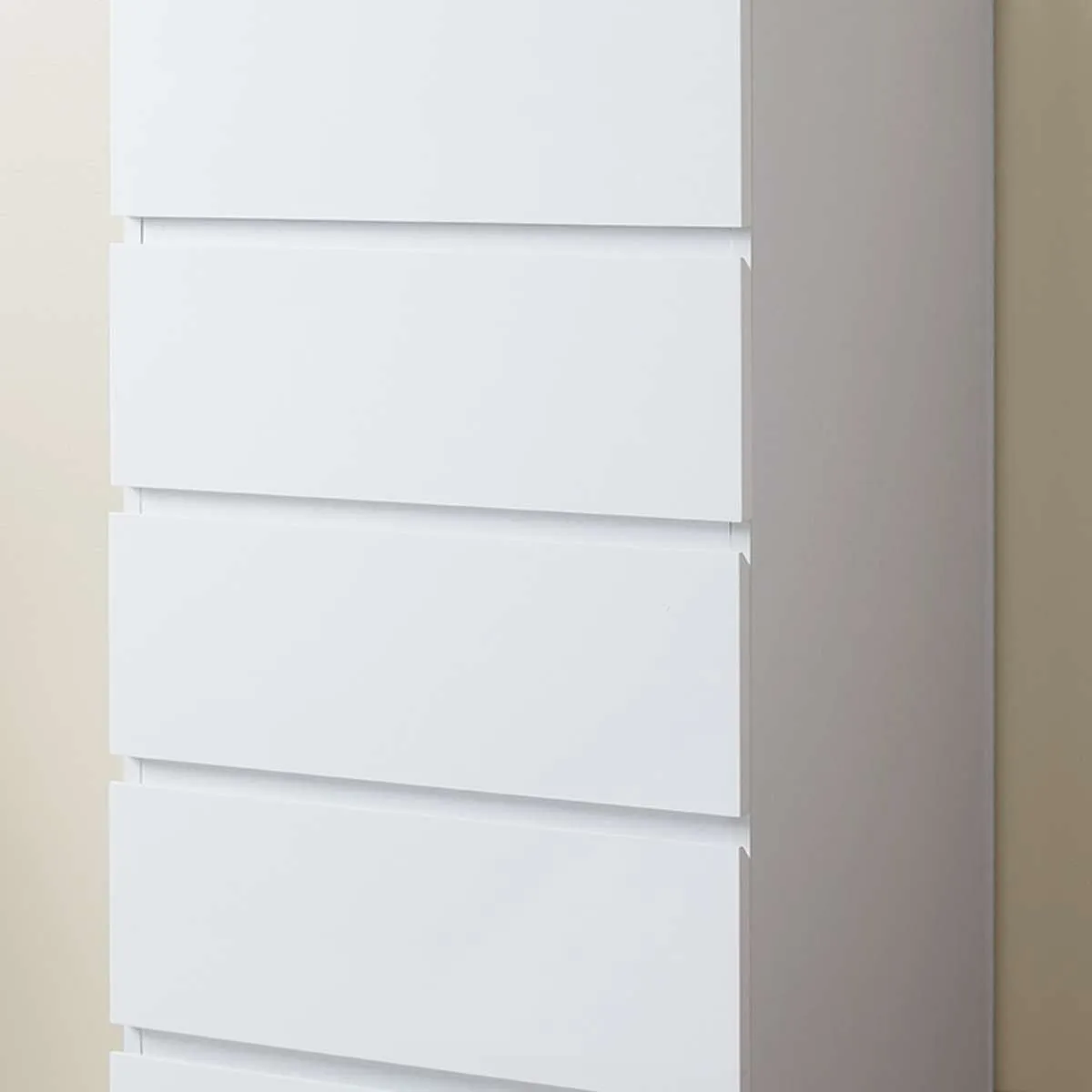 Jolt Six Drawer - Slim - White