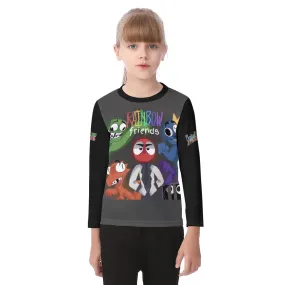 Kid's Rainbow Friends O-neck Long Sleeve T-shirt