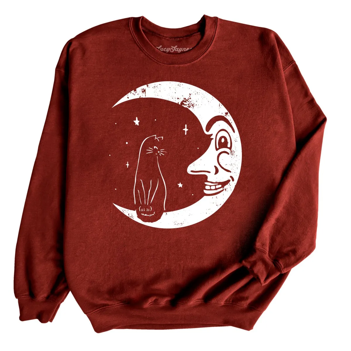 Kitty On The Moon Sweatshirt