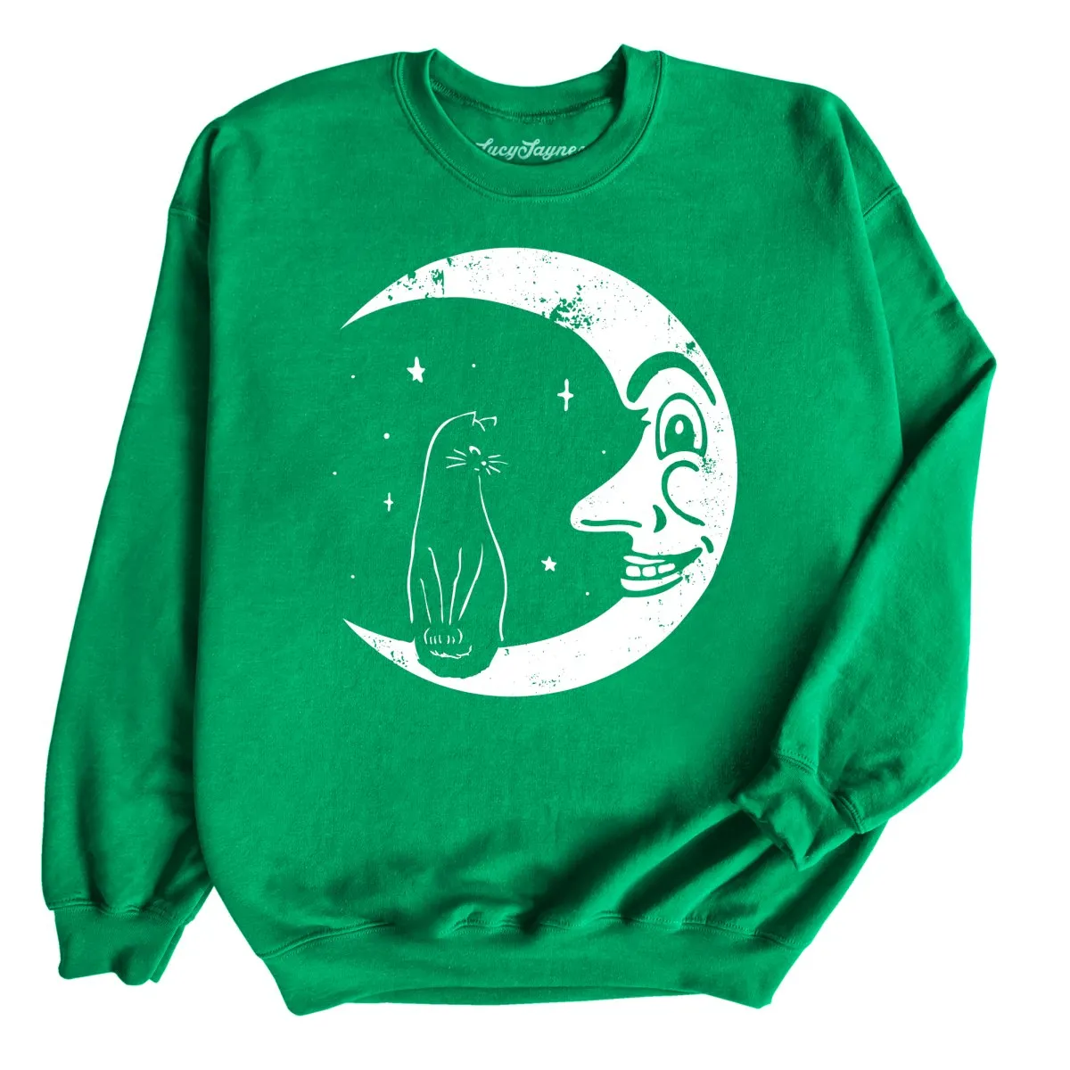 Kitty On The Moon Sweatshirt