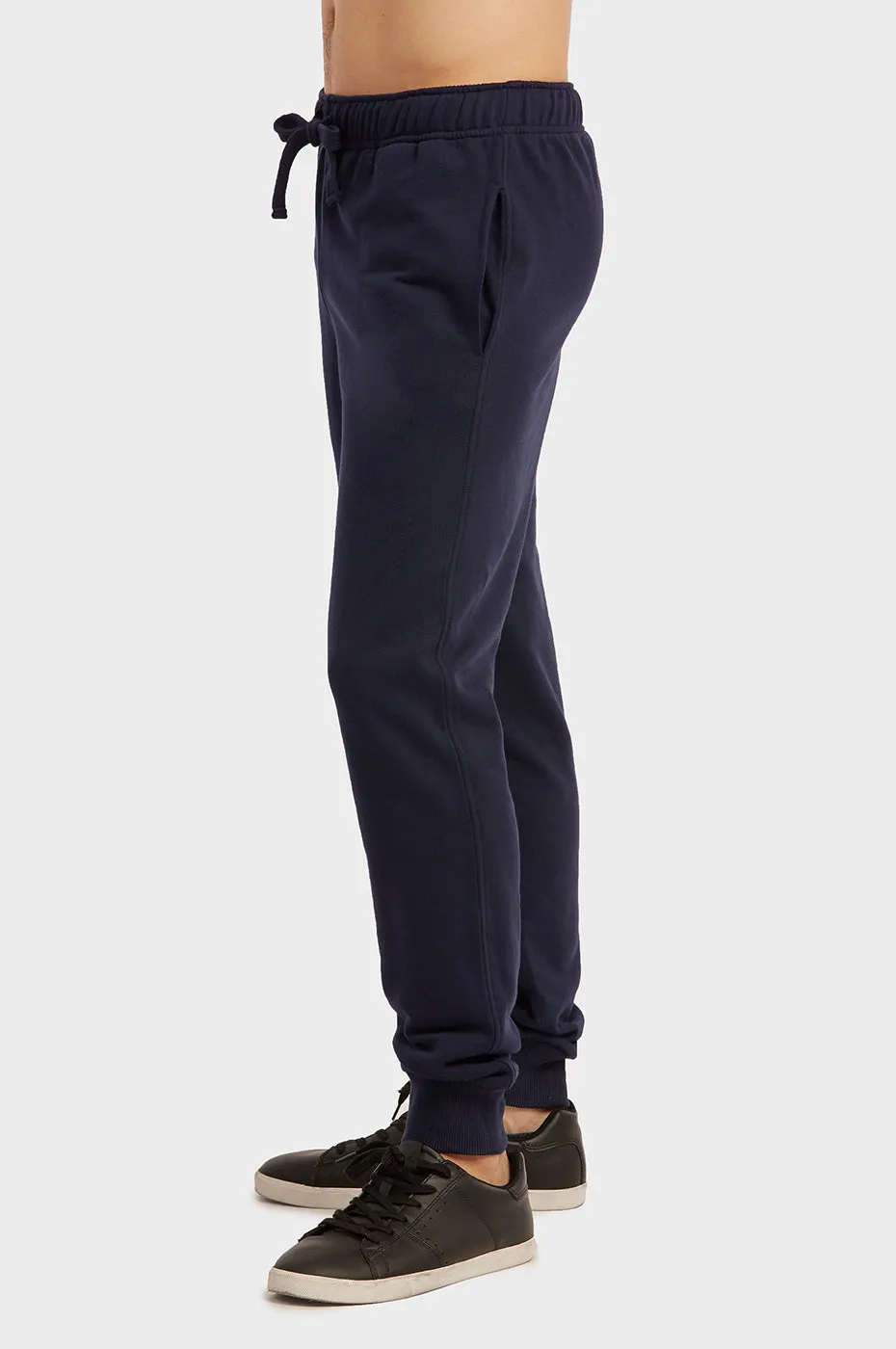 KNOCKER MEN'S TERRY JOGGERS (SP3100_NAVY)