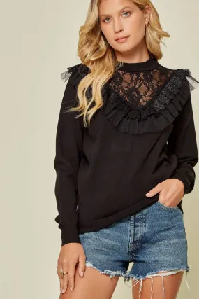 Lace Detail Sweater