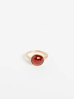 Leona Colour Ring in 18k Yellow Gold with 4.35ct Hessonite Garnet