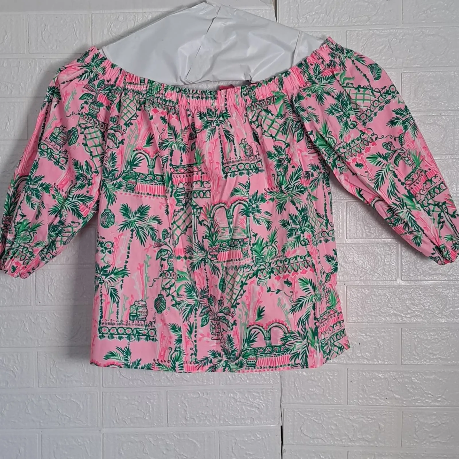 Lilly Pulitzer Winifred Top in Mandevilla Baby Always Worth It XL