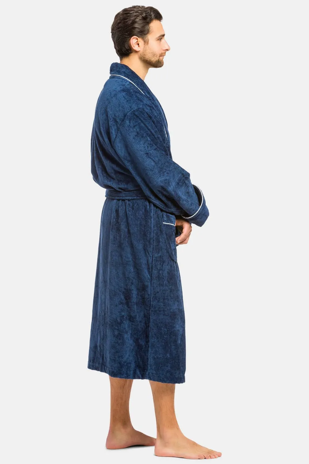 Men's Premier Turkish-Style Full Length Terry Cloth Spa Robe