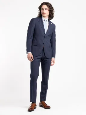 Navy Twill Wool Suit