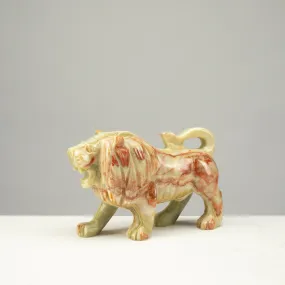 Pakistan Green Onyx Lion Carving