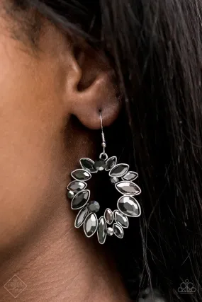 Paparazzi Accessories - Try as I DYNAMITE - Silver Earrings Fashion Fix October 2020