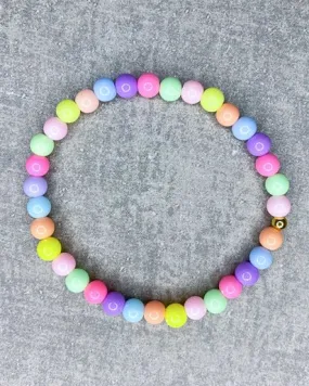 Perlen-Armband "Pastell Rainbow"