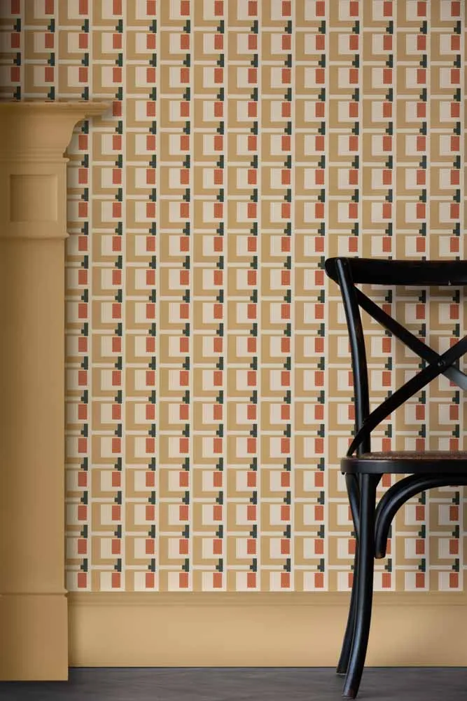 Rockett St George Electric Geometric Sand Wallpaper