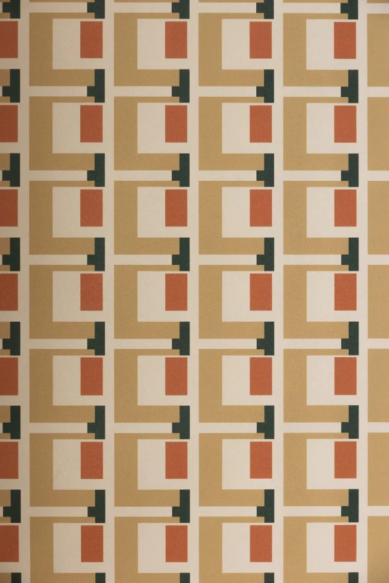 Rockett St George Electric Geometric Sand Wallpaper