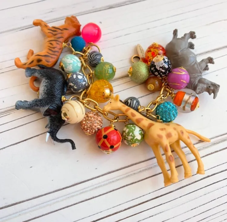 Safari Animal Charm Bracelet