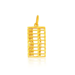 TAKA Jewellery 916 Gold Pendant Abacus