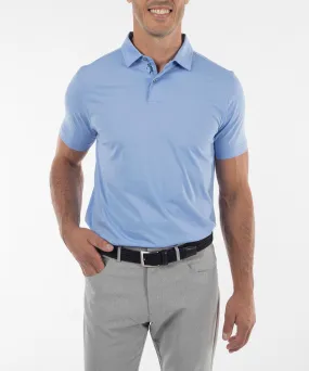 Ultra-Light Peruvian Cotton Two-Button Short-Sleeve Polo Shirt