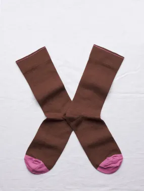 UN178 Chocolate Brown Socks