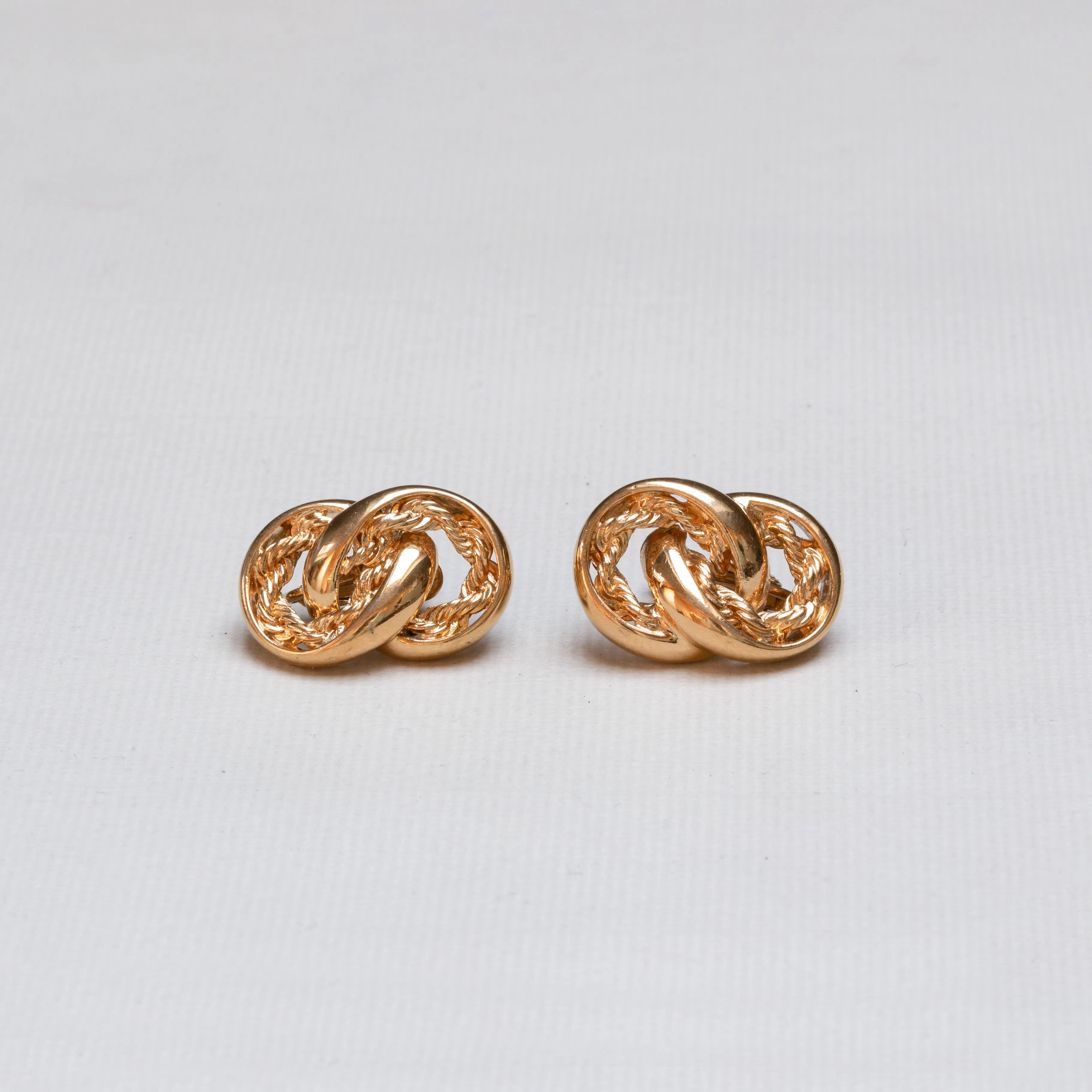 Vintage Gold Clip-on Earrings