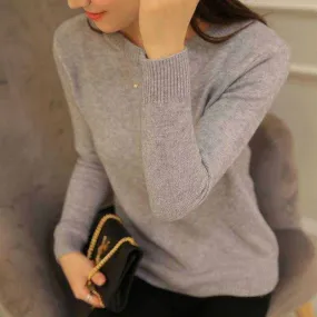 Women's Peonfly Autumn Winter Sweater Knitted Jersey Jumper